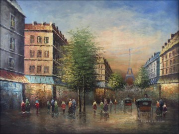 Landscapes Painting - street scenes in Paris 87